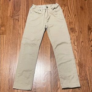 Old Navy Tan Elastic-Waist Kids Casual Pants